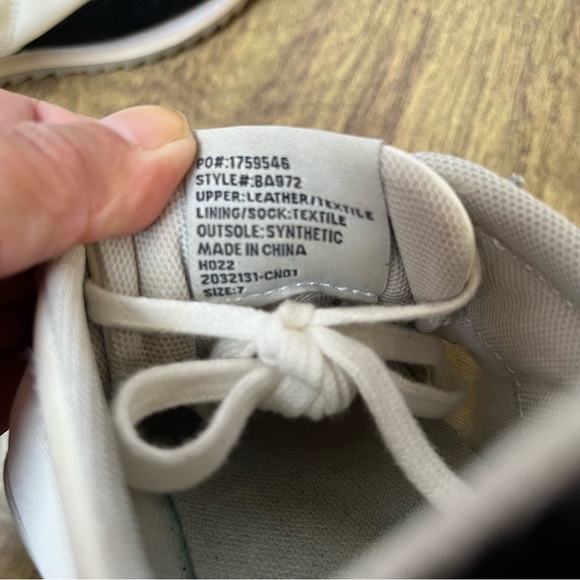 J. Crew White Gray Black Colorblock Leather Trainers Sneakers Size 7 - Picture 12 of 12